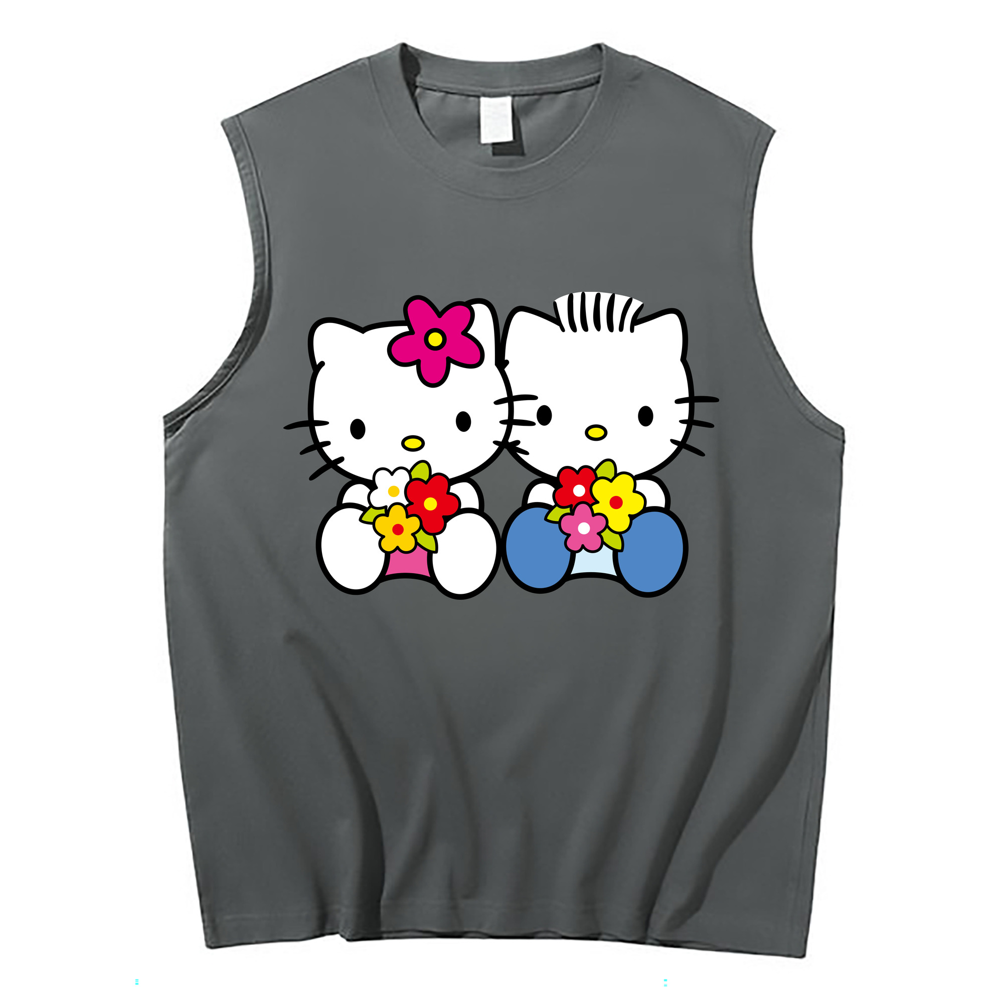 （画像用） Hello Kitty ハローキティ コットン100％タンクトップ（フロントプリント）
